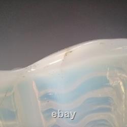 Art Deco 1930's Vintage Opalescent Glass Clam Shell Bowl