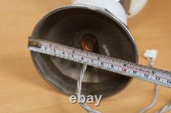Art Deco Chrome Suspension Light Opaline White Glass Globe 1930s-40s Italy