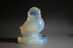 Art Deco Ferjac Opalescent Glass Figurine / Paperweight