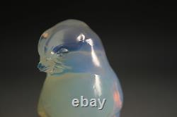 Art Deco Ferjac Opalescent Glass Figurine / Paperweight