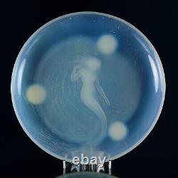 Art Deco Opalescent Salver entitled Sirène by René Lalique circa 1930