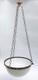 Art Deco Opaline Bowl Plafonnier Pendant Lamp Shade, 1930s Art Deco Flycatcher