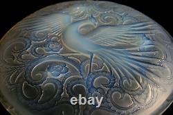 Art Deco Pierre D'avesn Opalescent Glass Plate Circa 1930