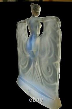 Art Deco Sabino Suzanne Opalescent Glass Lamp