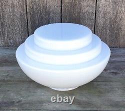 Art Deco Sky Scraper Pendant Light C1930s Milk Glass Reclaimed Vintage Lighting