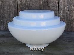 Art Deco Sky Scraper Pendant Light C1930s Milk Glass Reclaimed Vintage Lighting