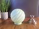 Art Deco Style Jade Green Opaline Glass Ceiling Light Lamp Shade Chrome Gallery