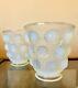 Art Deco Verlys Opalescent Glass Vase Set