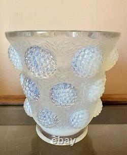 Art Deco Verlys Opalescent Glass Vase Set