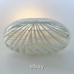 Art Glass Opalescent Stripped Art Glass Vase
