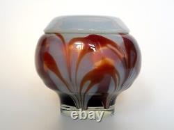 Art Glass Opalescent Vase Vintage