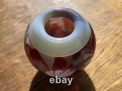 Art Glass Opalescent Vase Vintage