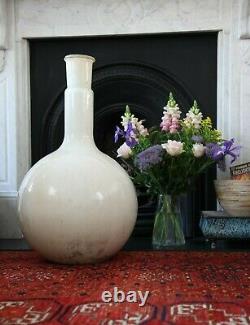 Art Glassware. Stunning Large White Glass Vase (71cms), late 19th Century, Design