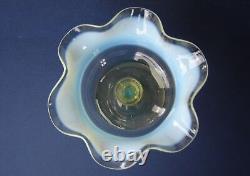 Art Nouveau Era Opaline Art Glass Bon Bon Dish Uranium Whitefriars