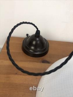 Art deco coolie opaline ceiling light antique