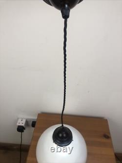 Art deco coolie opaline ceiling light antique