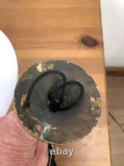 Art deco coolie opaline ceiling light antique