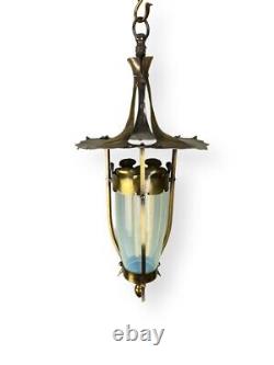Ashby Arts And Crafts Lantern With Opalescent Glass Ceiling Light (51114)