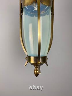 Ashby Arts And Crafts Lantern With Opalescent Glass Ceiling Light (51114)