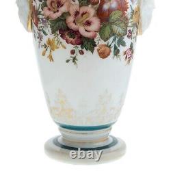 Baccarat Opaline Glass Vase by Jean Francois Robert Circa 1850