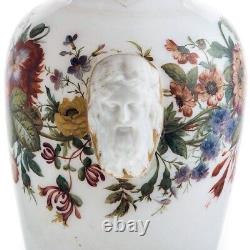 Baccarat Opaline Glass Vase by Jean Francois Robert Circa 1850