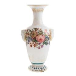 Baccarat Opaline Glass Vase by Jean Francois Robert Circa 1850