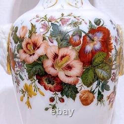 Baccarat Opaline Glass Vase by Jean Francois Robert Circa 1850