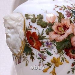 Baccarat Opaline Glass Vase by Jean Francois Robert Circa 1850