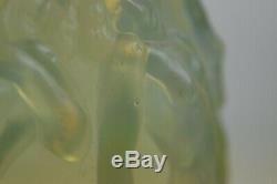 Beautiful Sabino Art Glass La Danse Vase Nude Women Opalescent 14 Tall