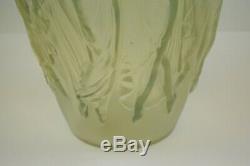 Beautiful Sabino Art Glass La Danse Vase Nude Women Opalescent 14 Tall