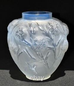 Beautiful Signed SABINO France Vase LES OURSINS Opalescent 19cm