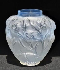 Beautiful Signed SABINO France Vase LES OURSINS Opalescent 19cm