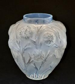 Beautiful Signed SABINO France Vase LES OURSINS Opalescent 19cm