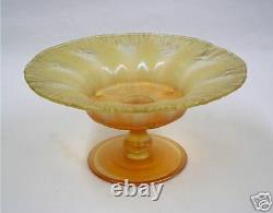 Beautiful Tiffany Favrile Opalescent Pastel Art Glass Compote