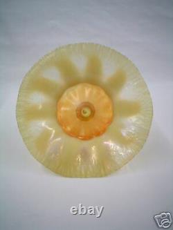 Beautiful Tiffany Favrile Opalescent Pastel Art Glass Compote