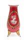 Bohemian Art Glass Vase With Enamel Classical Cameo Portrait Antique C1880