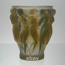 Early 20th Century Art Deco Opalescent Glass Bacchantes Vase by René Lalique