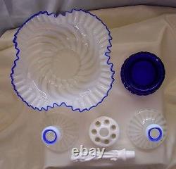 FENTON GLASSMINTVINTAGE1930sBLUE RIDGECRESTOPALESCENTNYMPH6pcSET