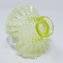 FENTON Hobnail Topaz Opalescent Basket