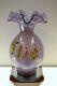 Fenton Vase Violet Opaline'06 Mom Ex 3206qp #278/1500 Free Usa Shipping