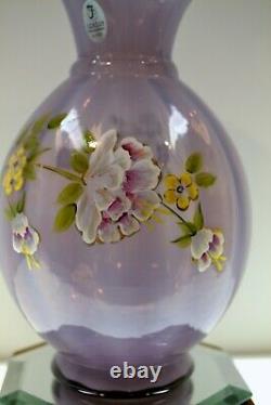 FENTON VASE Violet Opaline'06 Mom EX 3206QP #278/1500 FREE USA SHIPPING