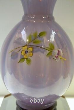 FENTON VASE Violet Opaline'06 Mom EX 3206QP #278/1500 FREE USA SHIPPING