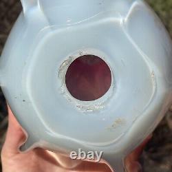 FINE Mid-Century Murano Pink Opaline LARGE Hand-Blown Italy Glass Vase Lamp Base