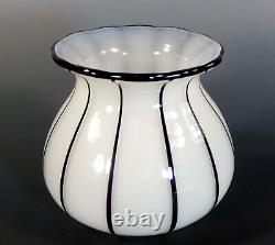 FINE OVERLAID OPALINE GLASS VASE by MICHAEL POWOLNY LOETZ circa 1915