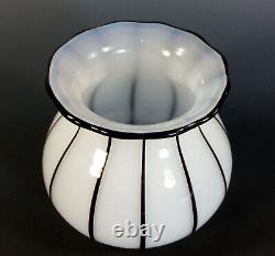 FINE OVERLAID OPALINE GLASS VASE by MICHAEL POWOLNY LOETZ circa 1915