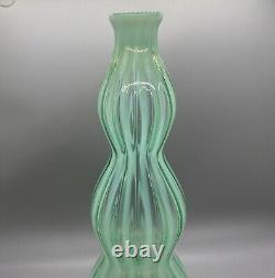 Fenton Art Glass New World Sea Mist Green Opalescent Wine Bottle Decanter