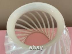 Fenton Art Glass Opalescent Swirl Globe Form Lamp Shade EC BEAUTIFUL