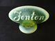 Fenton Art Glass Oval Logo Sign Topaz Opalescent