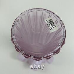 Fenton Art Glass Pink Opalescent Wheat Vase 7