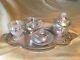 Fenton Art Glass French Opalescent Miniature Table Set